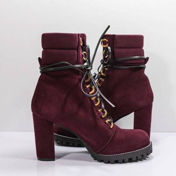 Stuart Weitzman Shackleton Round Toe Suede Boots - Picture 6 of 16